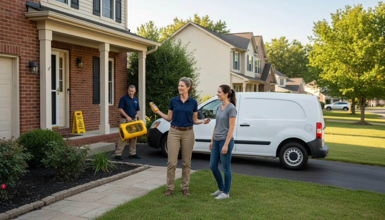 Water restoration image for Dehumidification And Cleanup Services in Warren, TX
